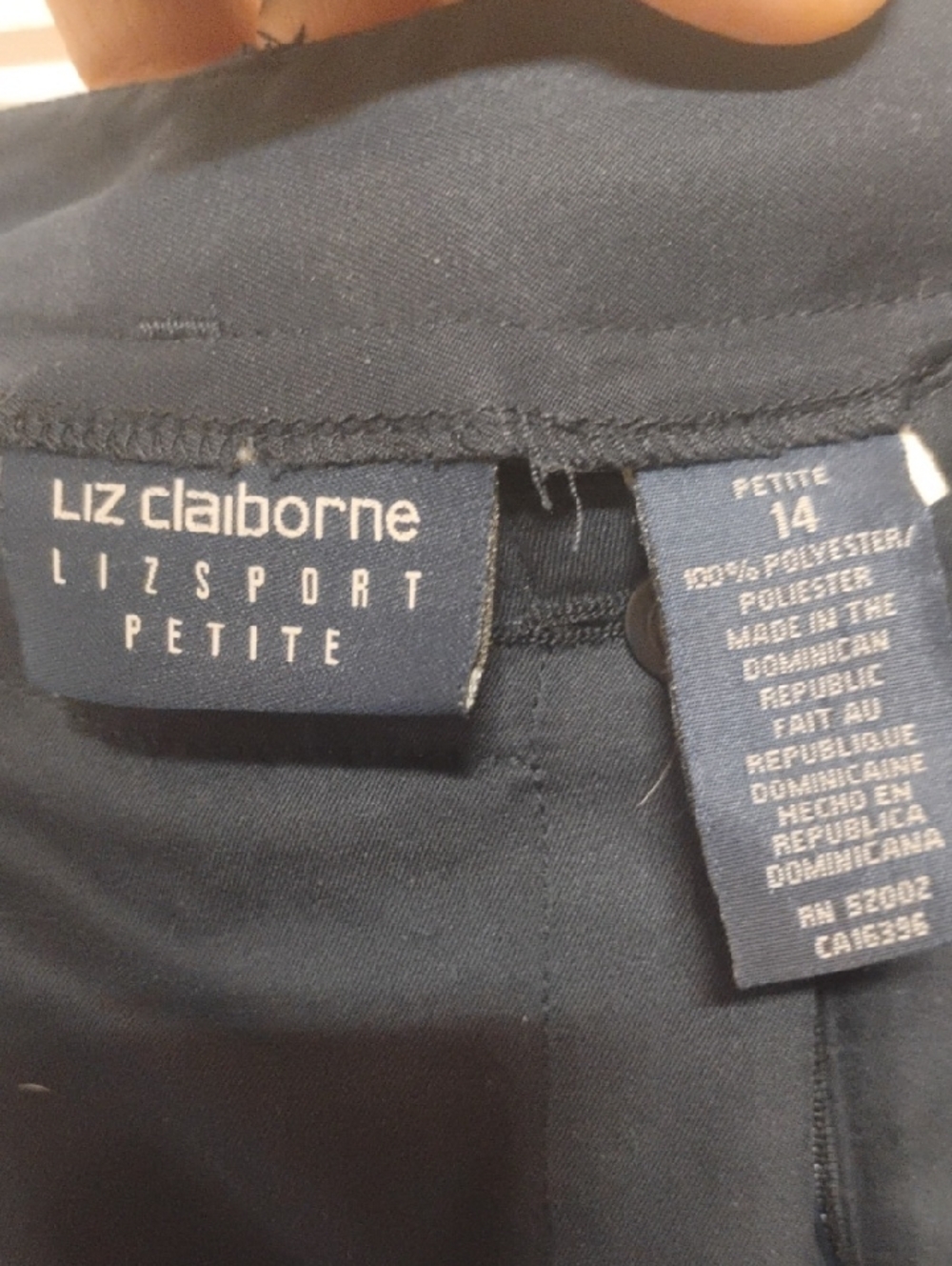 Liz Claiborne Petite Navy Pants
